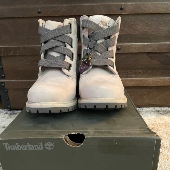 Timberland Nubuck Taupe Boots - Picture 2 of 3